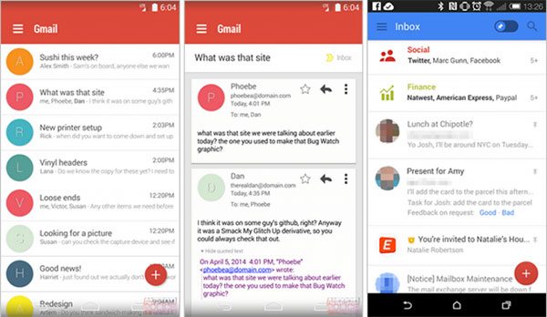 Nuevo diseño de Gmail — Project Hera